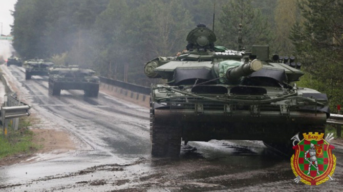 Tancuri ale fortele armate belaruse. Sursa Foto: Ministerul Apararii din Belarus.