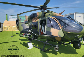 Elicopter H145M, prezentat de Airbus la Eurosatory 2022 de la Paris. Sursă foto: DefenseRomania