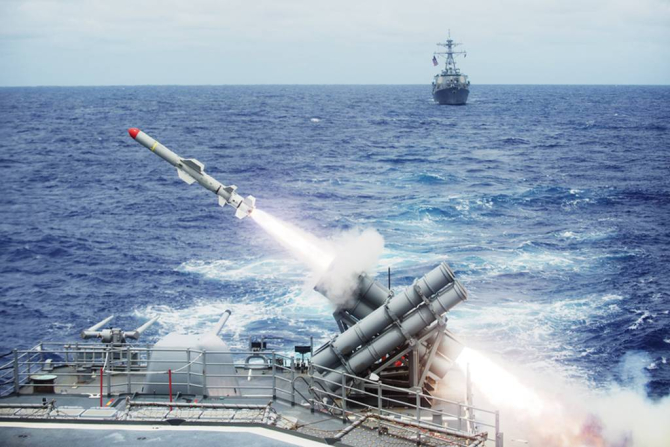 Rachetă Harpoon, foto: U.S. Navy