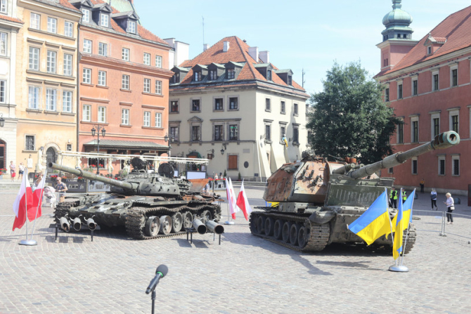 Expoziție cu tehnică rusă capturată sau distrusă de ucraineni, organizată de Polonia