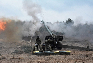 Obuzier 2A65 Msta-B de 152 mm al Armatei ucrainene. Sursă foto: Ministerul Apărării din Ucraina