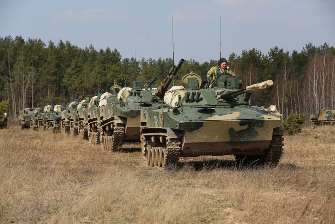 Vehicule de luptă ale infanteriei de tip BMD-4. Foto: Ministerul Apărării din Federația Rusă