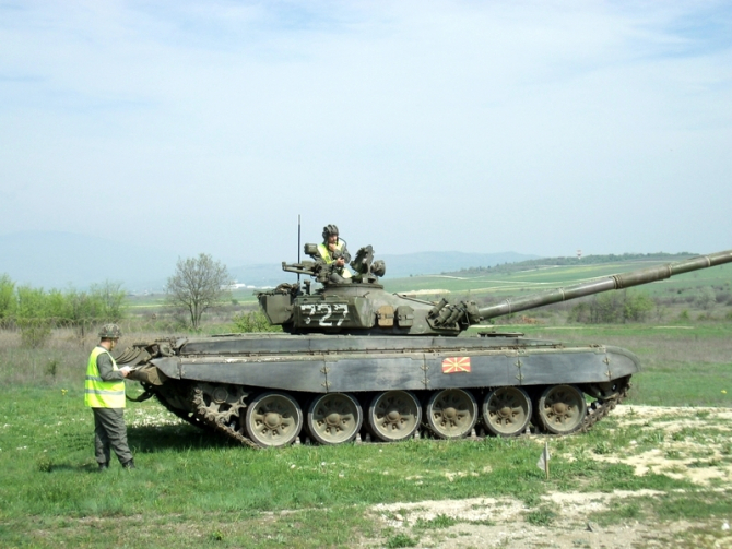 T-72, Macedonia de Nord. Foto: Ministerul Apărării de la Skopje