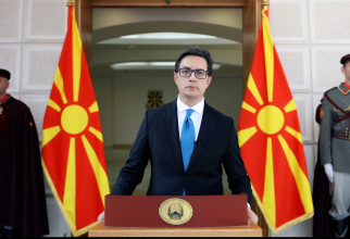 Preşedintele Macedoniei de Nord, Stevo Pendarovski.
