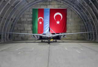 Dronă Bayraktar TB2, livrată de Turcia către aliatul său Azerbaidjan. Sursă foto: Baykar Makina