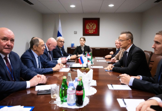 Petro Szijjarto, s-a întâlnit la New York cu șeful Afacerilor Externe al Rusiei, Serghei Lavrov / Facebook 