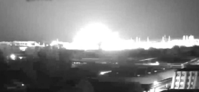 Foto: Explozie pe teritoriul centralei nucleare Ucraina Sud, 19 septembrie 2022. Un cadru din videoclipul postat de Energoatom