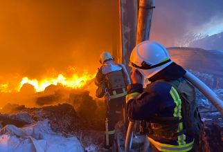 Distrugeri în Kiev, după atacul cu rachete din 10 octombrie - Serviciul pentru Situații de Urgență a Ucrainei