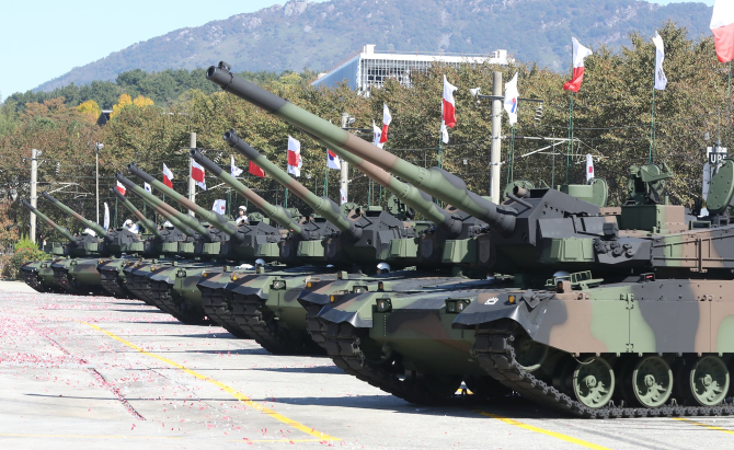 Tancuri K2 Black Panther pentru Polonia, October 19, 2022, Changwon, Coreea de Sud. Sursa foto: Korea Defense Blog