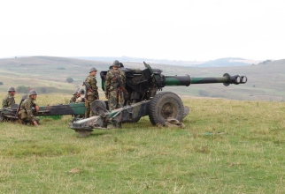 Obuzier de 152 mm aflat în dotarea Armatei române. Foto: MApN