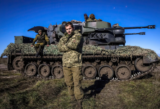 Sistem antiaeriene Gepard utilizat de Forţele Armate Ucrainene.