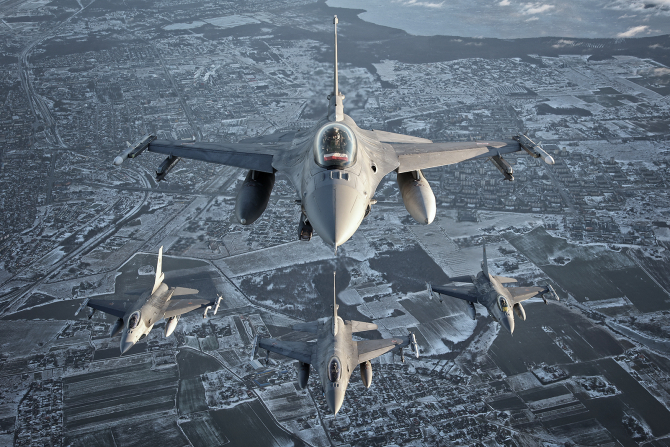 Avioane F-16 poloneze, foto: Forțele Aeriene din Polonia via NATO