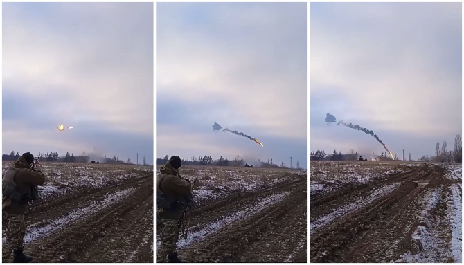 Un sistem de apărare antiaeriană Gepard a doborât o rachetă de croazieră rusă, 5 decembrie 2022. Sursa Foto: Military.