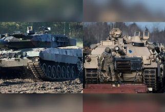 Leopard 2 vs. Abrams. Foto: Euronews Romania