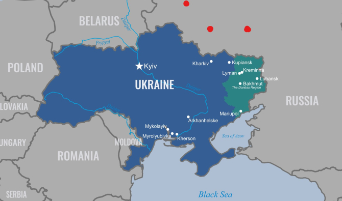 Harta Ucraina / DoD