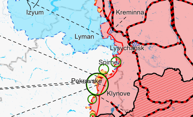 Situația pe frontul ucrainean din Est la mijlocul lui ianuarie 2023. Foto: ISW