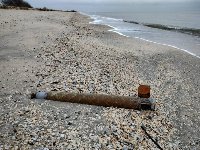Resturi de rachete pe litorarul Mării Negre, în județul Constanța, România
