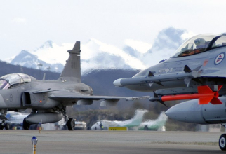 Avion Saab Gripen și F-16 Fighting Falcon
