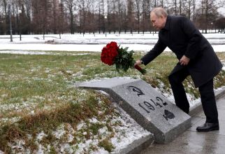 Președintele rus Vladimir Putin, la aniversarea a 80 de ani de la victoria de la Stalingrad. Foto: Kremlin