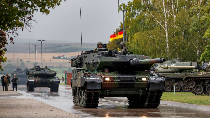 Tanc de luptă german de tip Leopard 2. Foto: Bundeswehr