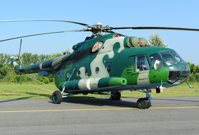Elicopter sovietic de tip Mi-8 al Croației. Foto: Wikimedia
