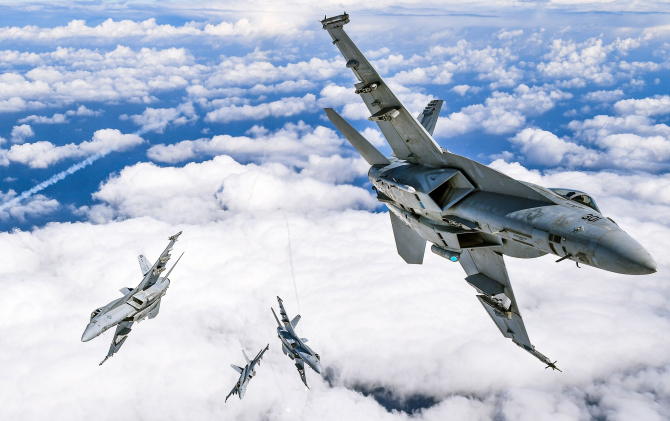 Avionae F/A-18E Super Hornet. Sursa Foto: U.S Navy