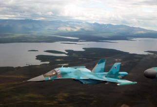 Avion de tip Su-34 al Federației Ruse. Foto: Ministerul Apărării de la Moscova