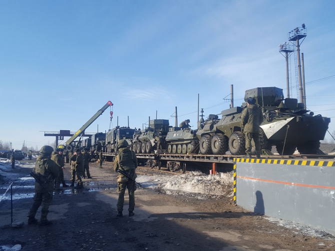 Transport militar al Armatei ruse. Foto: Ministerul Apărării de la Moscova