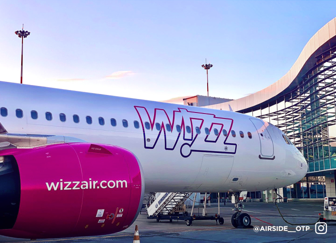 Avion de linie al Wizz Air. Foto: Wizz Air @OfficialFacebook