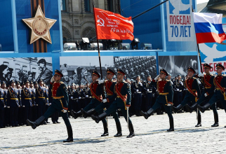 Paradă militară în Piața Roșie, cu ocazia zilei de 9 mai. Foto: Kremlin