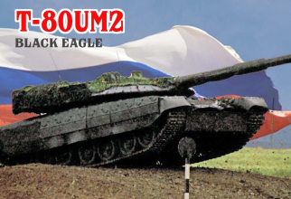 Tancul rusesc Black Eagle, care are la bază T-80U. Foto: Captură video @YouTube @European Defense Dung Tran Military