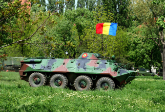 Transportor blindat TAB-71M, produs de România în perioada Războiului Rece, sub licență sovietică. Foto: Ministerul Apărării Naționale (MApM)