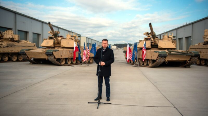 Centrul logistic NATO din Polonia. Aprilie 2023. Sursa foto: Ministerul Apărării din Polonia.