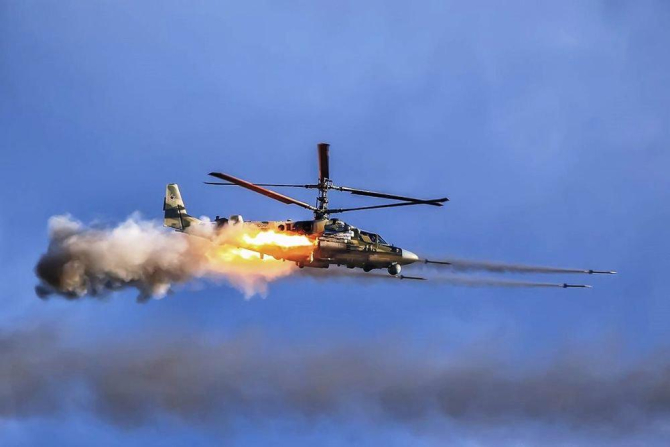 Elicopter de atac rus Ka-52. Foto: Ministerul Apărării de la Moscova
