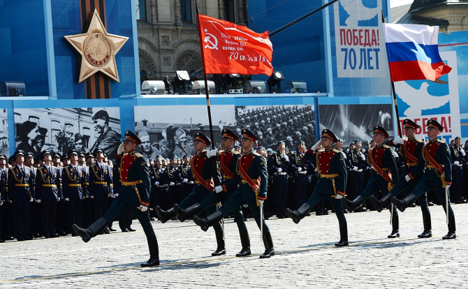 Paradă militară în Piața Roșie, cu ocazia zilei de 9 mai. Foto: Kremlin
