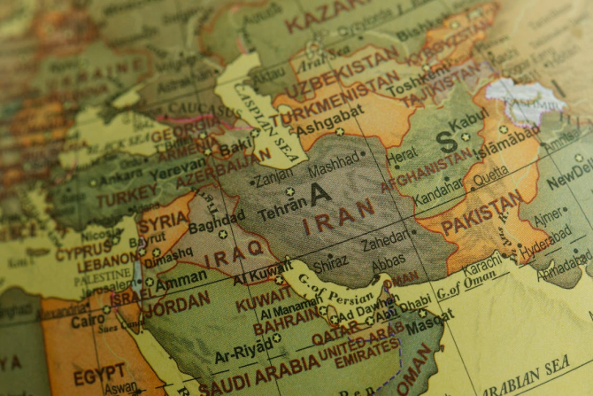 Foto: Harta cu zona Orientului Mijlociu / pexels, Lara Jameson