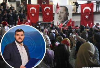 Foto Agerpres: Miting electoral al președintelui Recep Tayyip Erdogan; Mihai Isac.
