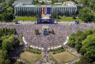 Moldova europeană. Imagini din timpul adunării „Moldova Europeană”. Sursă foto: Administrația Prezidențială de la Chișinău