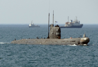 Submarinul ucrainean Zaporojie, în 2012. Ulterior nava a fost capturată de ruși după anexarea ilegală a Crimeei și trecută în flota rusă. Foto: Wikipedia
