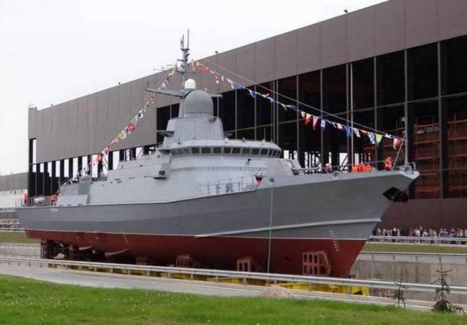 La Șantierul Naval A.M. Gorki din Zelenodolsk, a fost lansată la apă nava mică purtătoare de rachete Tucha, Proiect 22800, din clasa Karakurt.