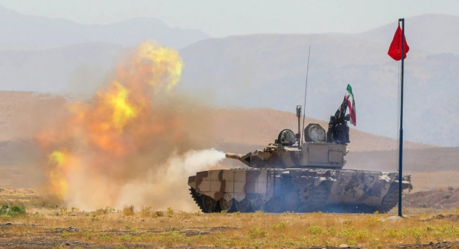 Tanc iranian T-72S Shilden. Photo: Open source via Defence Express