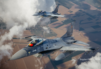 F-16 Fighting Falcon ale României. Photo credit: Bogdan Pantilimon, Statul Major al Forțelor Aeriene via ROAF