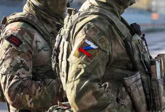 Militari ruși în apropiere de Herson, Ucraina - 20 mai 2022. Sursa Foto: EPA