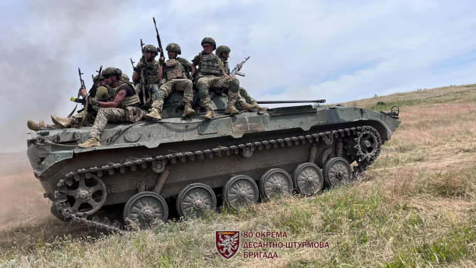 Militari ucraineni din Brigada 80 / Foto: facebook, 80 окрема десантно-штурмова бригада ДШВ ЗСУ
