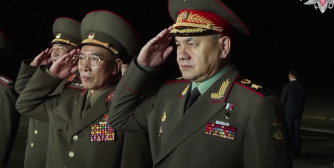 Vizita lui Serghei Șoigu în Coreea de Nord / Captură video, youtube