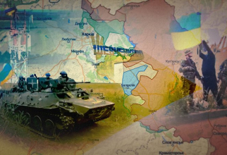 Colaj foto războiul din Ucraina. Sursa foto: Bukinfo.com.ua.