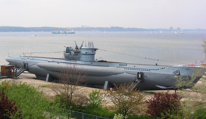 Submarin german din clasa U995. Photo source: Wikimedia / Darkone