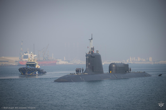 Submarinul nuclear SNA Suffren, foto: Marina franceză
