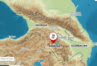 Harta Caucazul de Sud, Armenia, Azerbaidjan