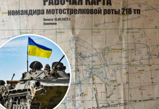 Hartă a frontului din zona localități Rabotîne, capturată de ucraineni de la Forțele ruse. Foto via rusi.org